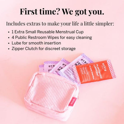 Pixie Cup - Soft, Safe Reusable Menstrual Cup | 100% Medical-Grade Silicone | Buy One, Give One