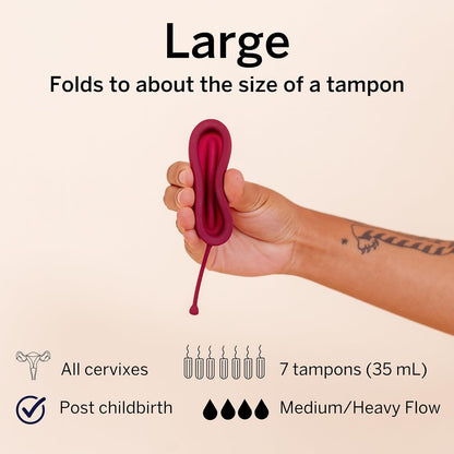 Pixie Menstrual Disc - No Metals or Toxins, 100% Medical-Grade Silicone | 12-Hour Wear, 7-Tampon Capacity