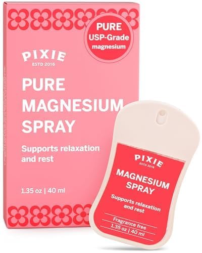 Pixie Pure Magnesium Spray 1.35oz – USP Grade, Fast-Absorbing Relief (Travel Size)