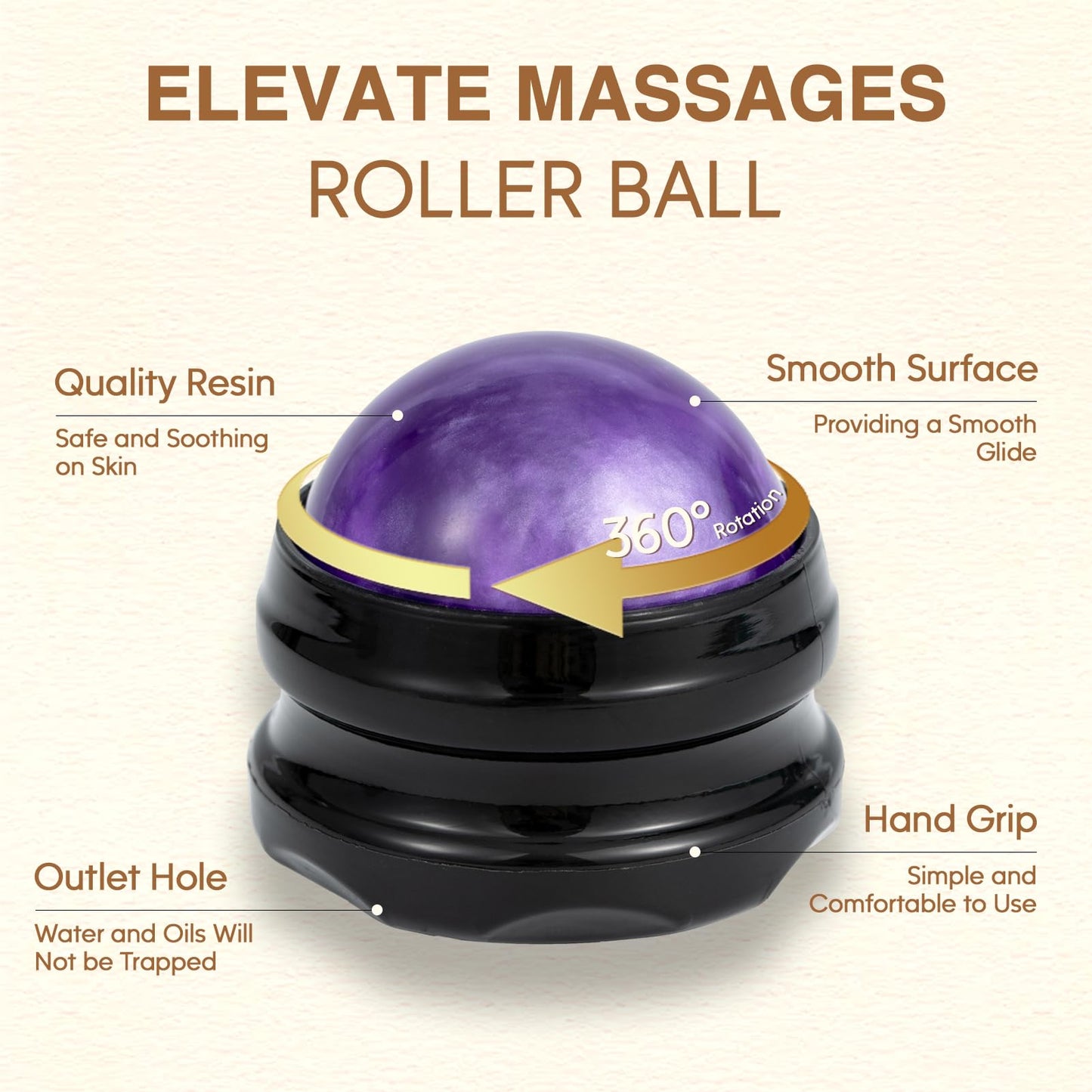 Pjordo 3 Pack Massage Oils & Roller Ball – Vanilla, Lavender & Arnica | Spa Gift Set