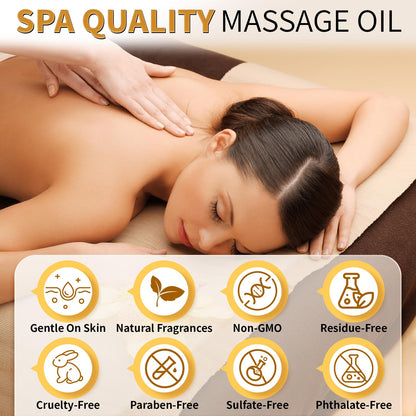Pjordo Lavender Massage Oil – Calming, Non-Sticky, Jojoba & Sweet Almond