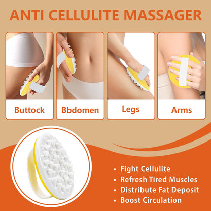 Pjordo Anti Cellulite Massage Oil & Hot Cream Set – 8 oz Each