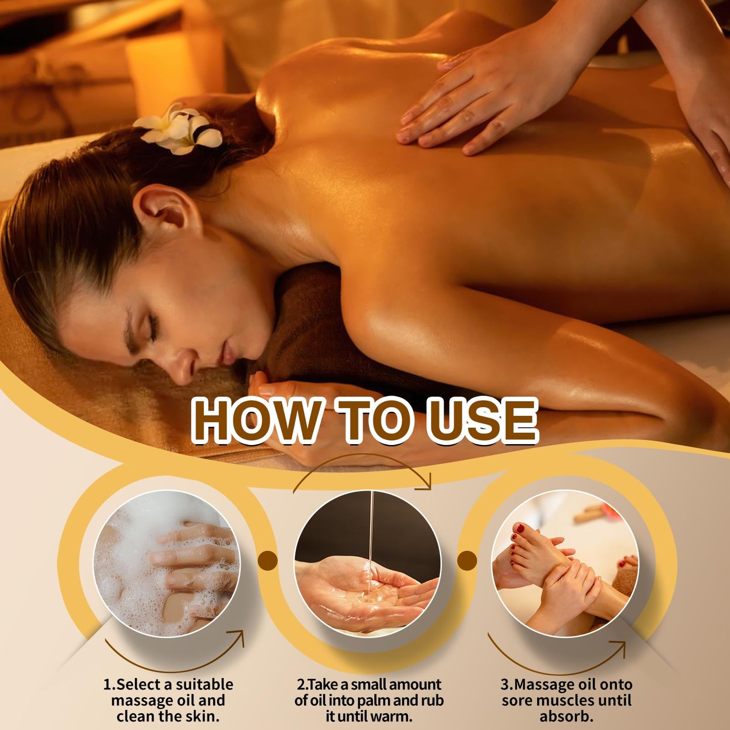 Pjordo 2 Pack Massage Oil – Arnica & Lavender for Pain Relief