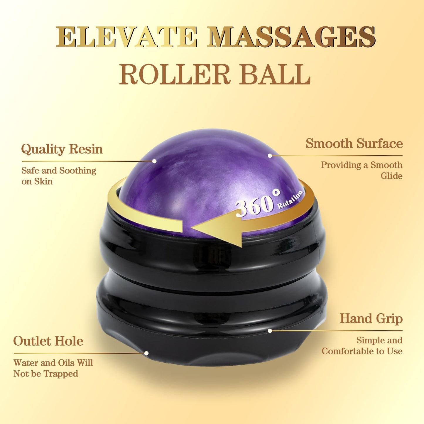 Pjordo Massage Oil Set – Lavender & Vanilla with Roller Ball | Soothing Spa Gift