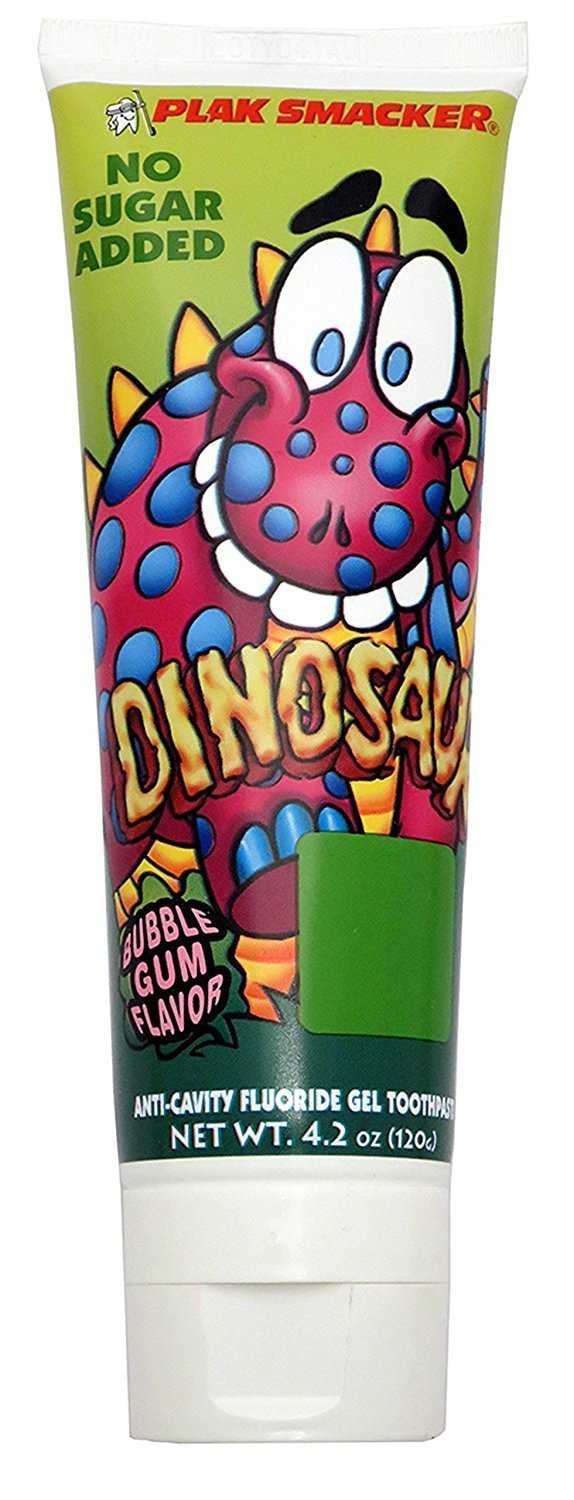 Plak Smacker Toothpaste Bubble Gum 4.2oz Tube - Fluoride Anticavity Toothpaste