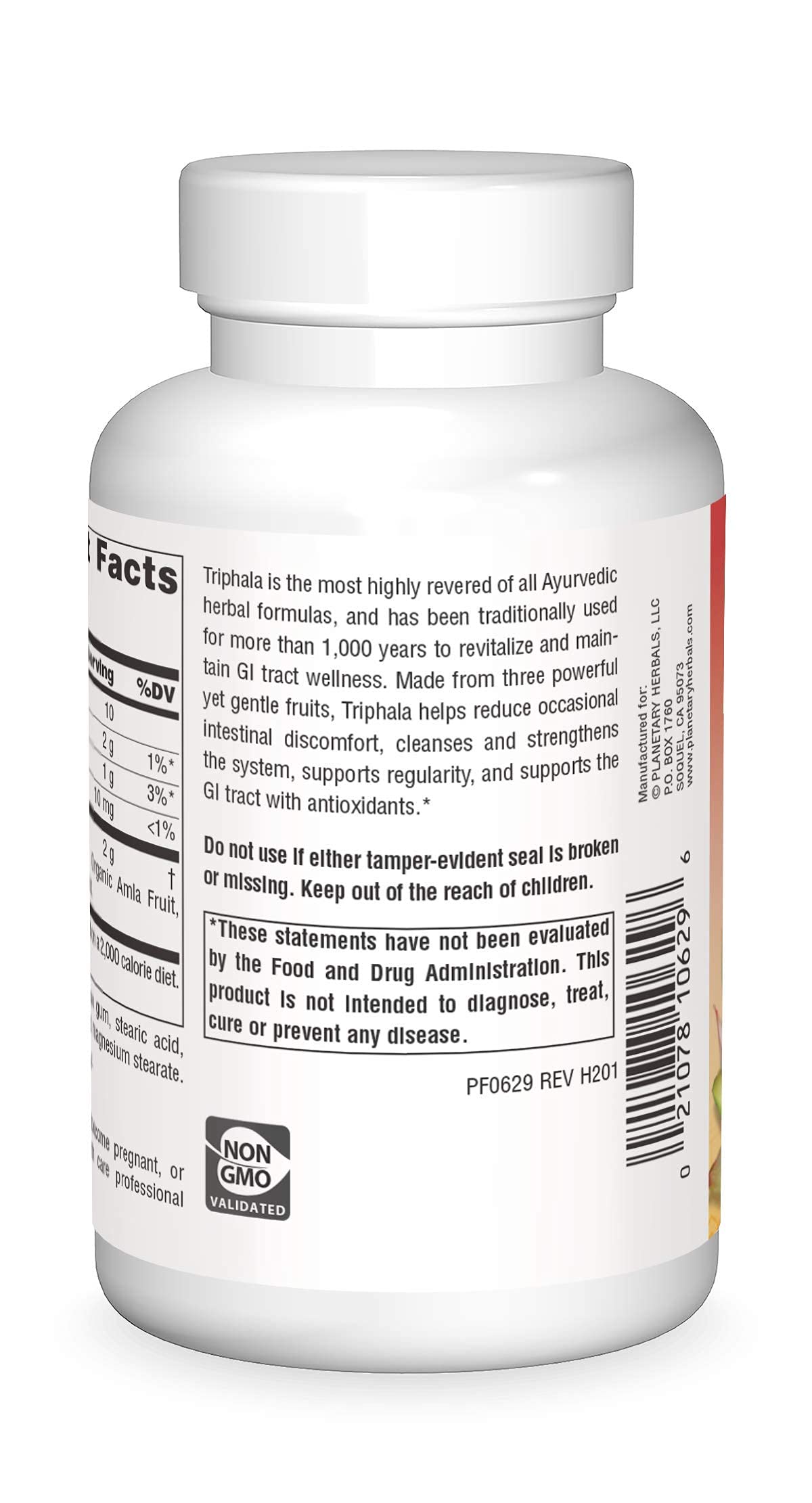 Planetary Ayurvedics Triphala 1000mg - 120 Tablets | Ayurvedic Digestive Support