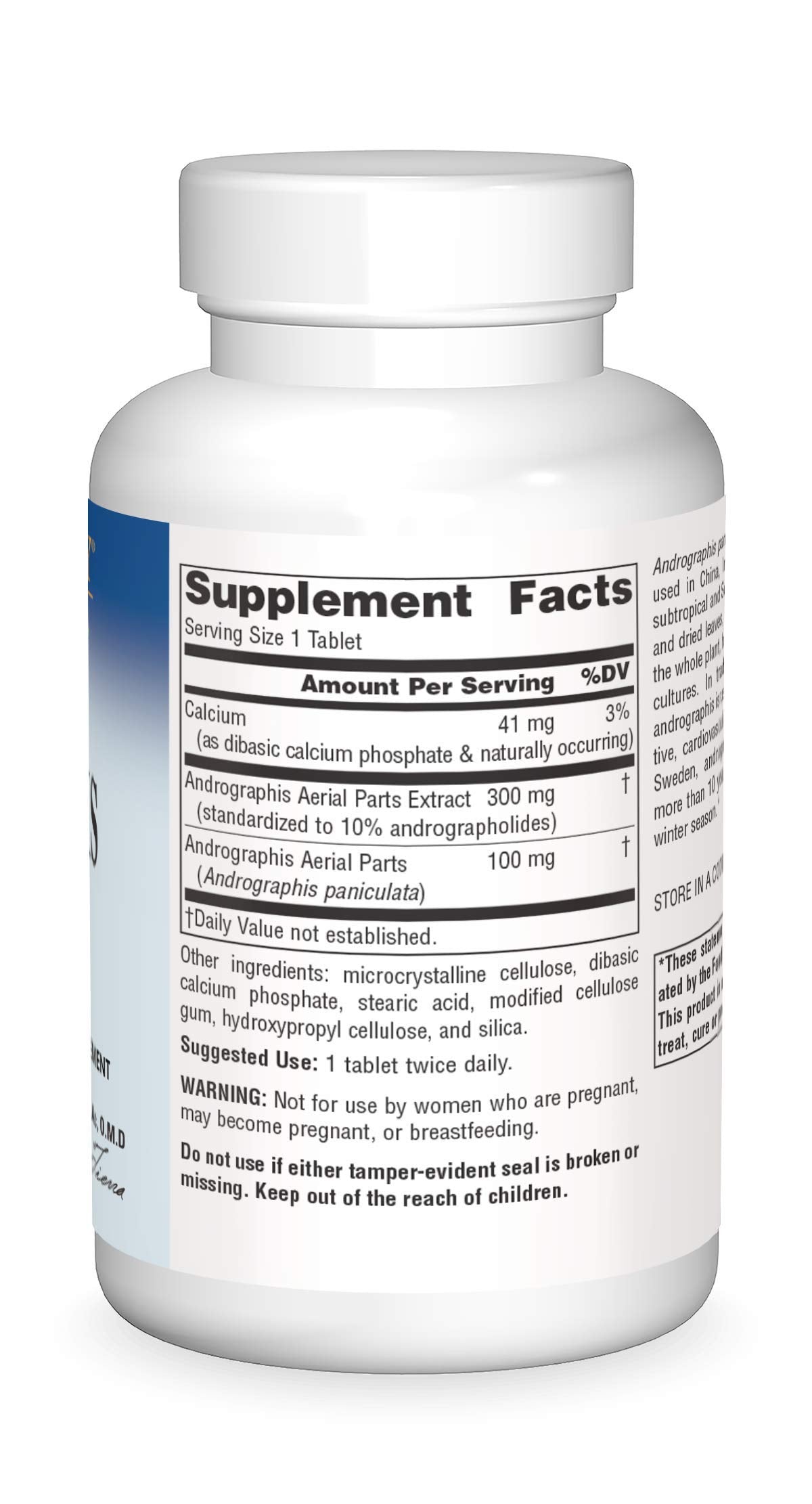 Planetary Herbals Full Spectrum Andrographis 400mg - Supports Digestive, Immune, Cardiovascular & Urinary Health - 120 Tablets