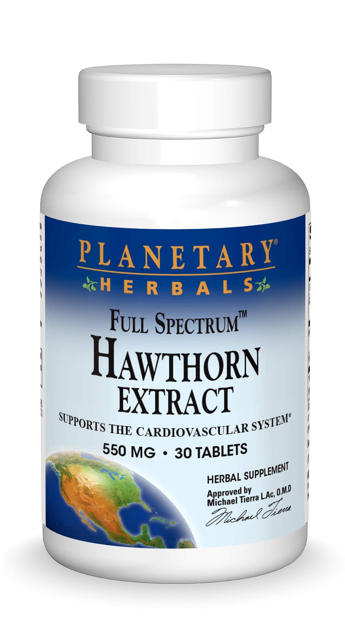 Planetary Herbals Full Spectrum Hawthorn Extract Tablets, 30 Count – Heart Health Support