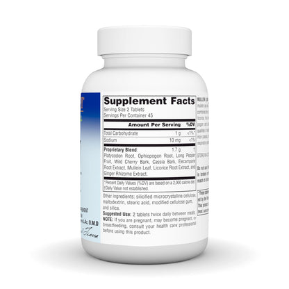 Planetary Herbals Mullein Lung Complex 90 Tablets - Herbal Respiratory Support