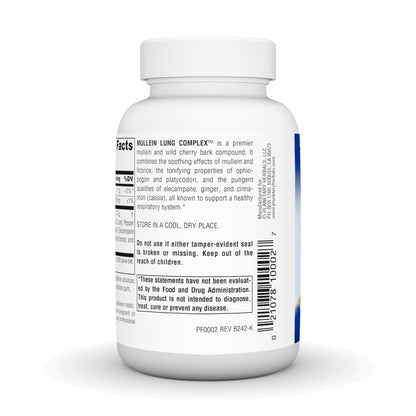 Planetary Herbals Mullein Lung Complex 90 Tablets - Herbal Respiratory Support