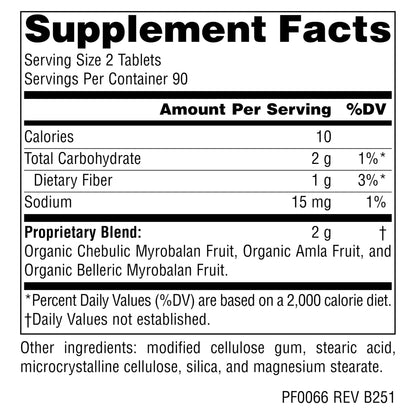 Planetary Herbals Triphala Internal Cleanser 1000mg – 180 Tablets