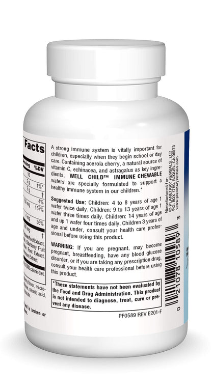 Planetary Herbals Well Child Immune Chewable Wafers – 30 Count