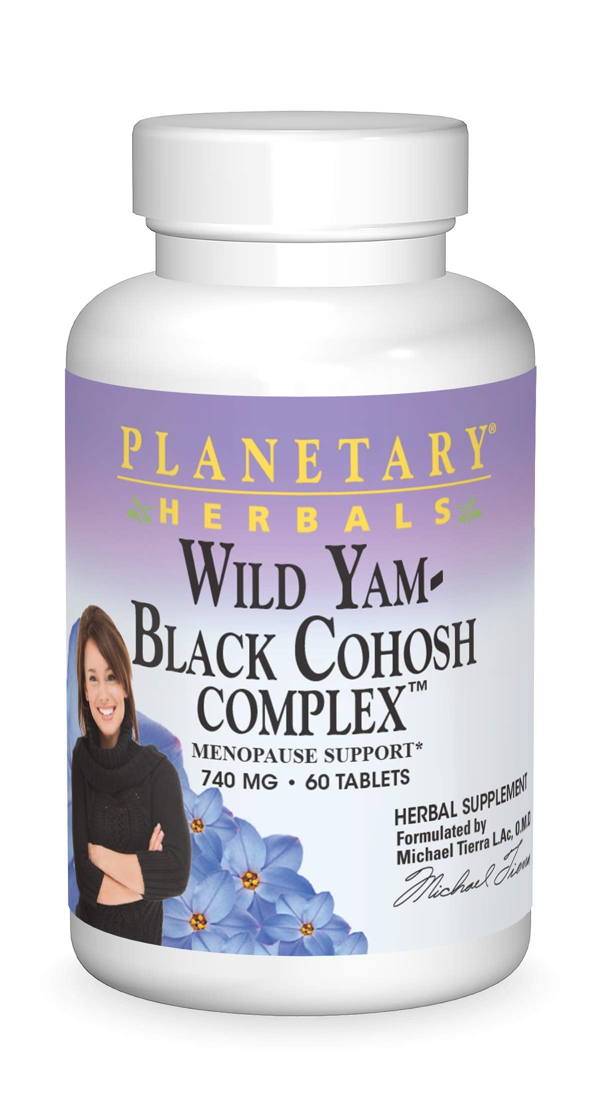 Planetary Herbals Wild Yam-Black Cohosh Complex Tablets, 60 Count | Menopause Support & Phytoestrogens