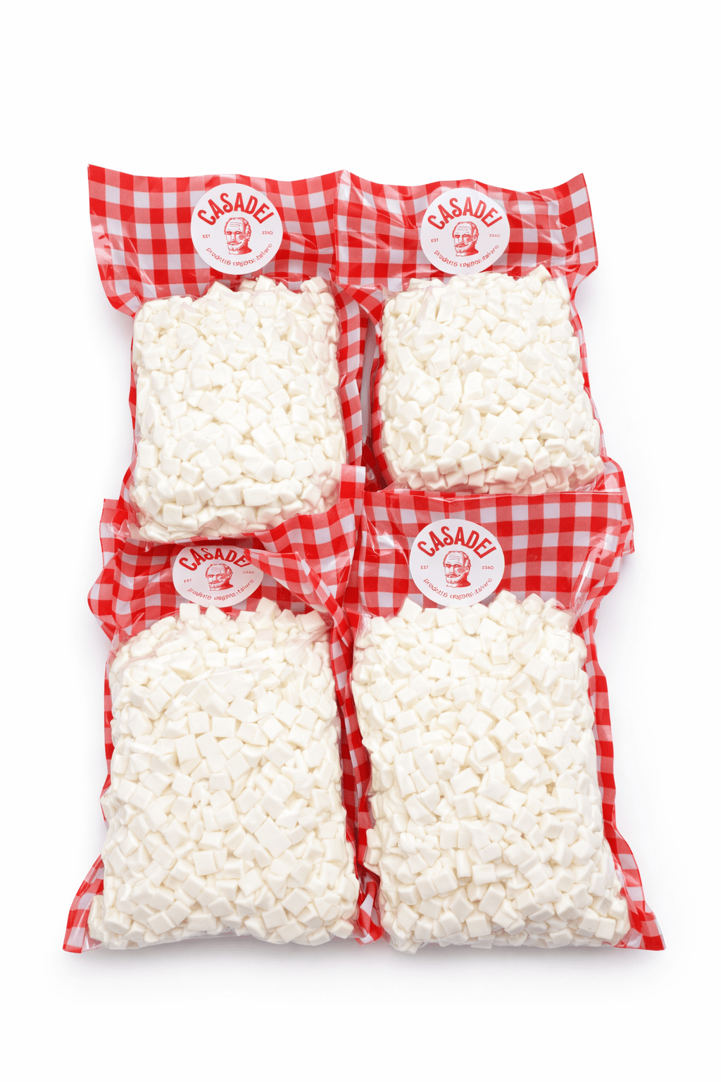 Plant-Based Cubed Mozzarella 1kg Casadei Foods