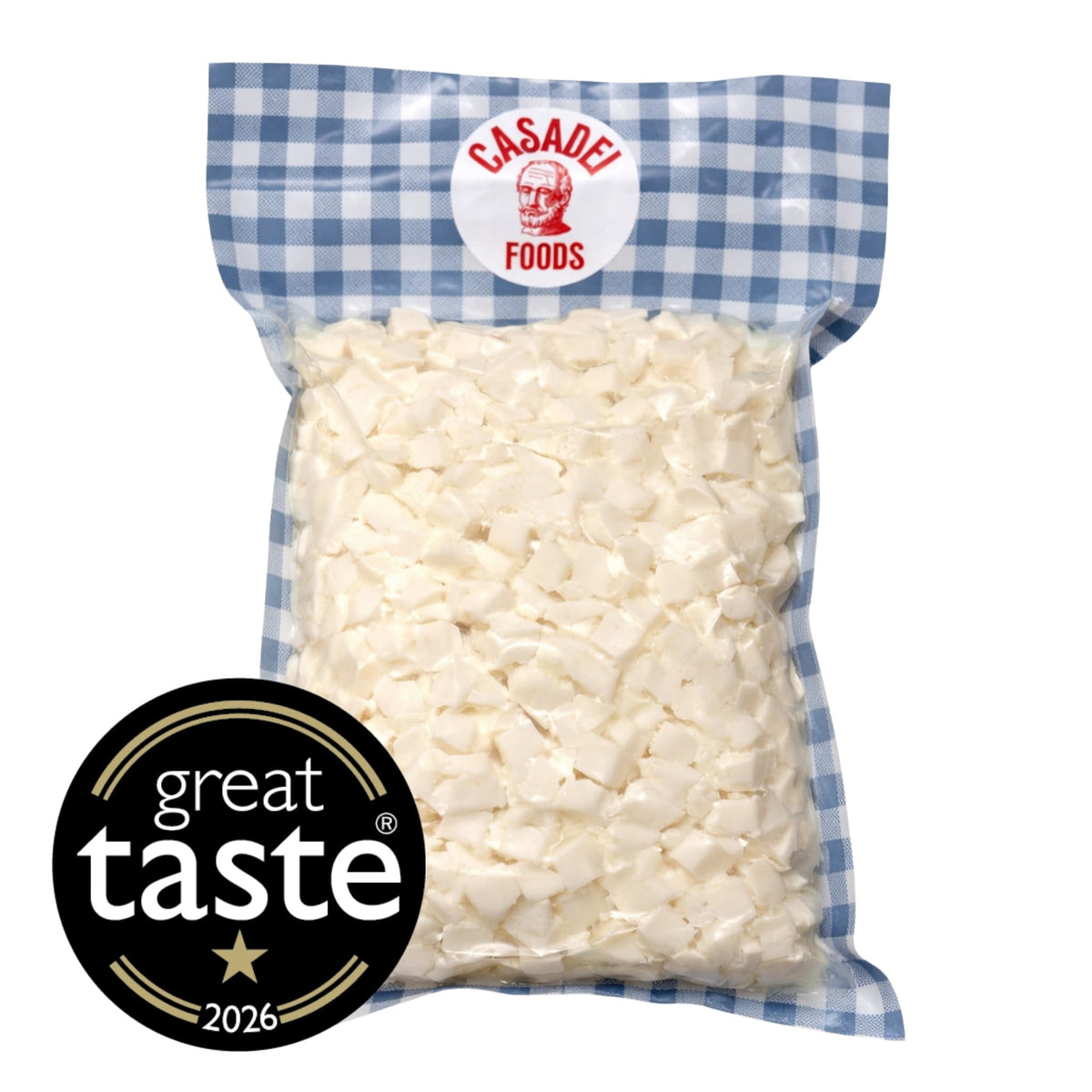 Plant-Based Cubed Mozzarella 1kg Casadei Foods