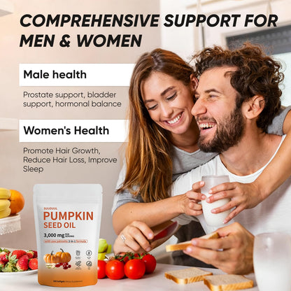 Pumpkin Seed Oil Capsules 300 Softgels | Hair Growth & Hormonal Balance