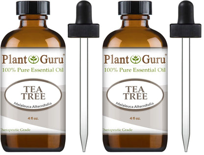 Plant Guru Tea Tree Essential Oil 4 oz – 100% Pure Therapeutic Grade (Pack of 2)