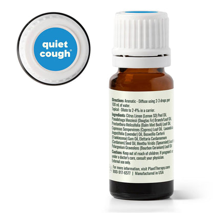 Plant Therapy Quiet Cough KidSafe Essential Oil Blend 10 mL – 100% Pure & Therapeutic Grade