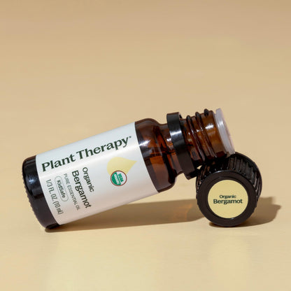 Plant Therapy Organic Bergamot Essential Oil 10 mL – 100% Pure, Undiluted, Therapeutic Grade