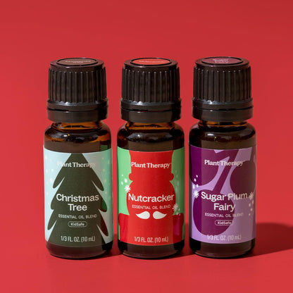 Plant Therapy Christmas Magic Holiday Essential Oil Blend 3 Set | Festive Scents