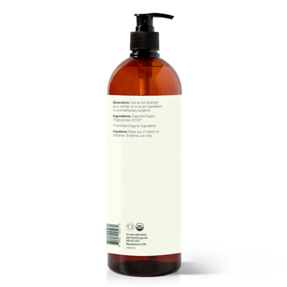 Plant Therapy Organic Fractionated Coconut Oil 32 oz – Carrier Oil for Skin, Hair & Massage