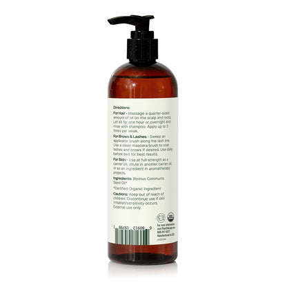 Plant Therapy Castor Oil – USDA Organic, Cold-Pressed, Hexane-Free, 16 oz
