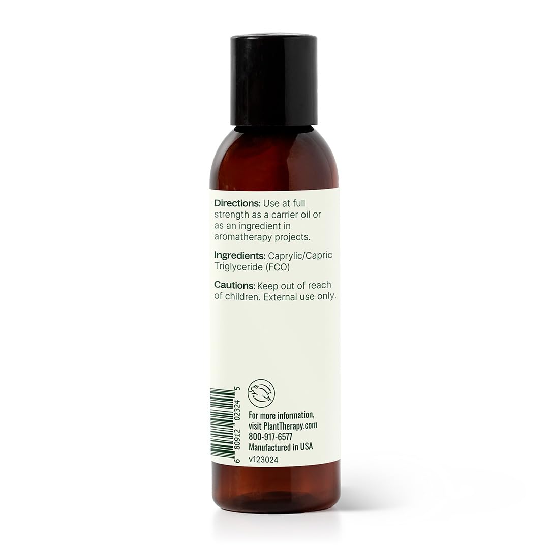 Plant Therapy Fractionated Coconut Oil 4 oz – 100% Pure Carrier Oil