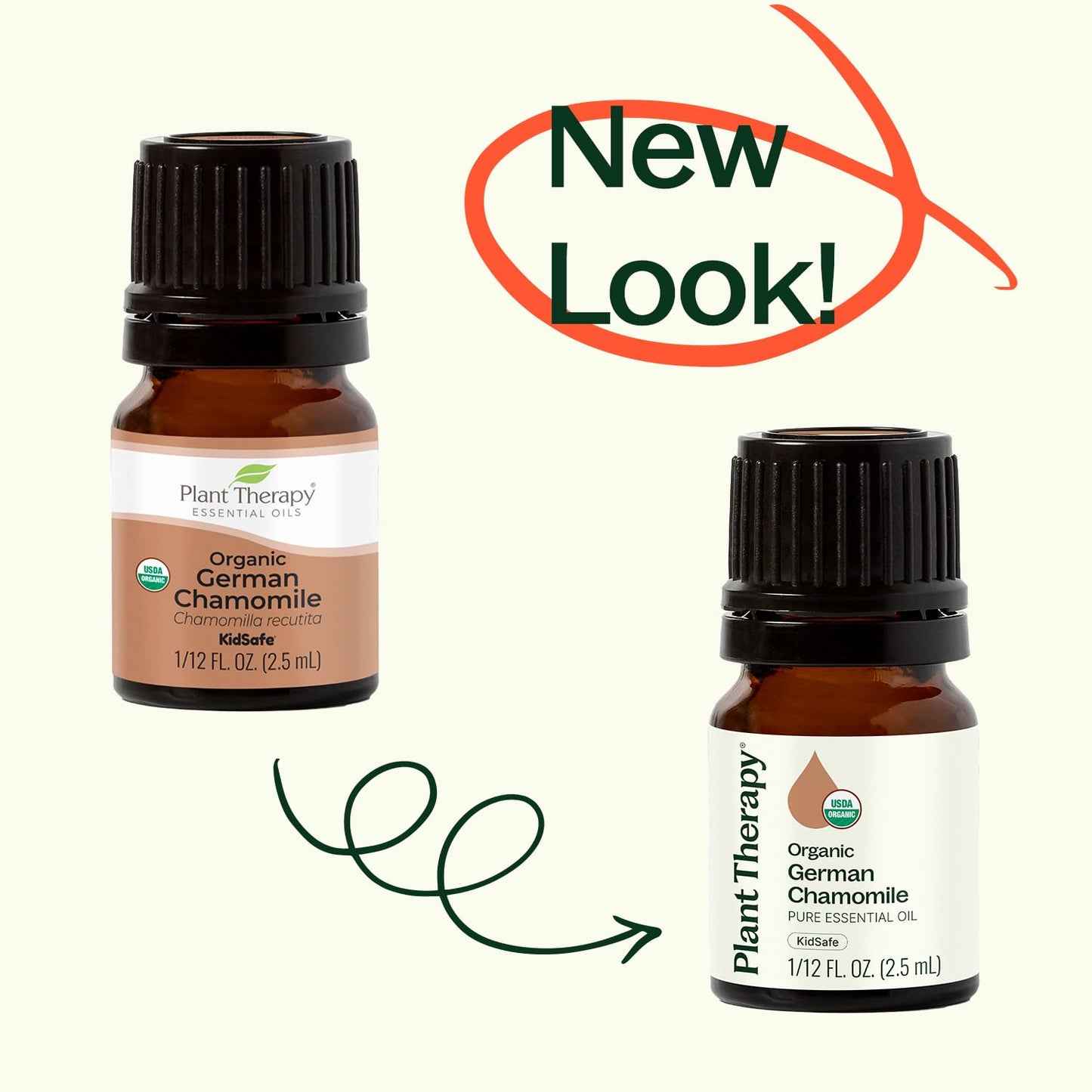 Plant Therapy Organic German Chamomile Essential Oil 2.5 mL – 100% Pure, Undiluted, Therapeutic Grade