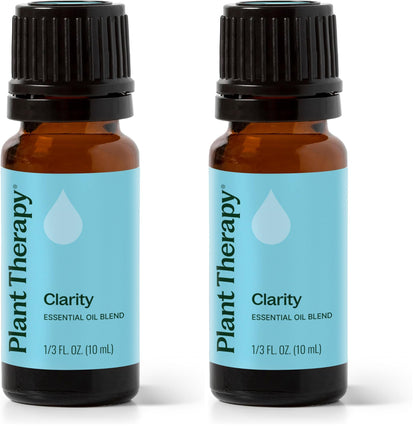 Plant Therapy Clarity Essential Oil Blend 10 mL – Pack of 2, 100% Pure & Undiluted