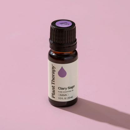 Plant Therapy Clary Sage Essential Oil 100% Pure & Undiluted – Therapeutic Grade (10 mL)
