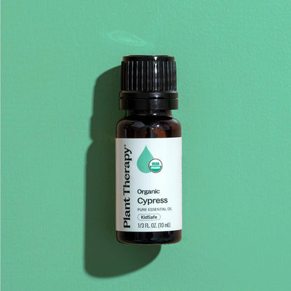 Plant Therapy Organic Cypress Essential Oil 10 mL (1/3 oz) – 100% Pure, Undiluted, Therapeutic Grade