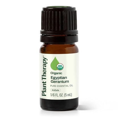 Plant Therapy Organic Egyptian Geranium Essential Oil - 100% Pure, USDA Certified Organic, 5 mL