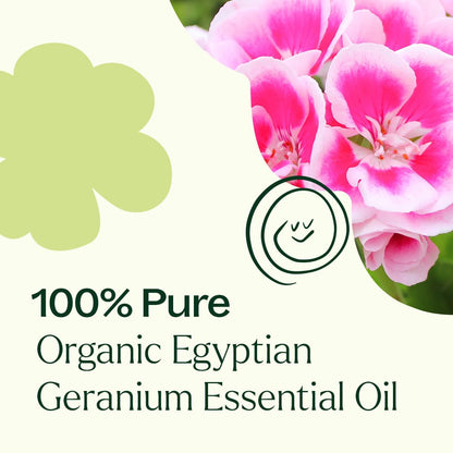 Plant Therapy Organic Egyptian Geranium Essential Oil - 100% Pure, USDA Certified Organic, 5 mL