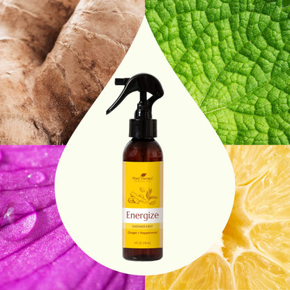 Plant Therapy Energize Shower Steamer Mist - 4 oz | Aromatherapy Spray for Energy