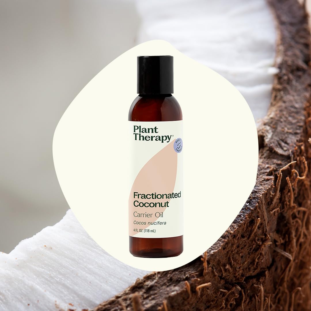 Plant Therapy Fractionated Coconut Oil 4 oz – 100% Pure Carrier Oil