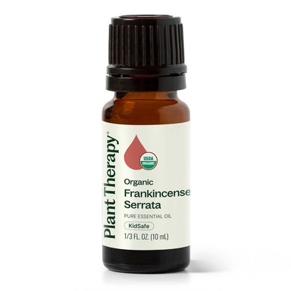 Plant Therapy Organic Frankincense Serrata Essential Oil – 100% Pure, USDA Certified Organic, Undiluted, Therapeutic Grade 10 mL