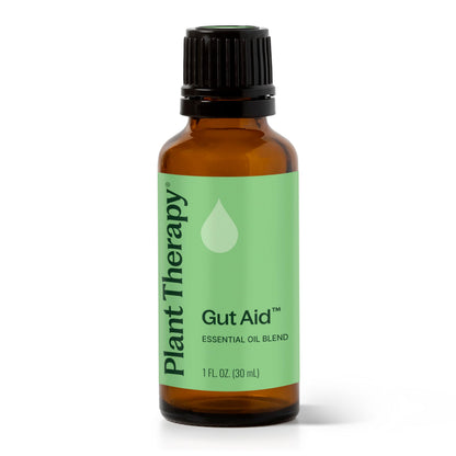 Plant Therapy Gut Aid Essential Oil Blend 30 mL - Digestive Comfort & Aromatherapy