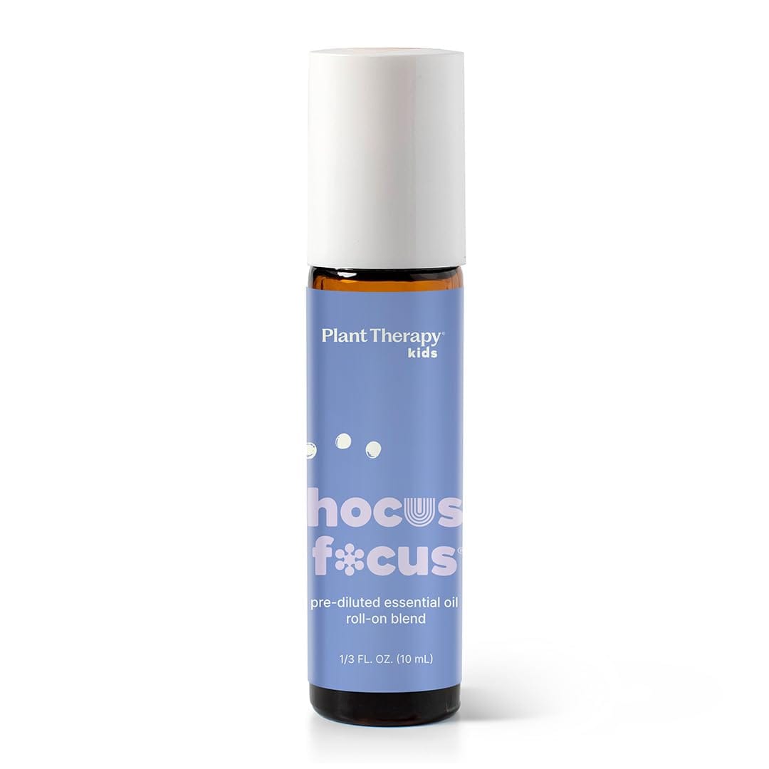 Plant Therapy Hocus Focus KidSafe Roll-On – 10 mL Pre-Diluted Focus Blend