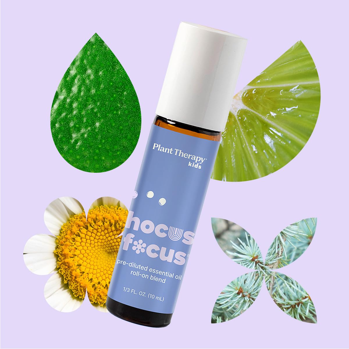 Plant Therapy Hocus Focus KidSafe Roll-On – 10 mL Pre-Diluted Focus Blend