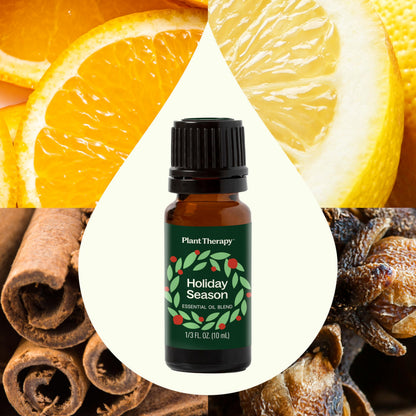 Plant Therapy Holiday Season Synergy Essential Oil 10 mL - 100% Pure, Undiluted, Therapeutic Grade