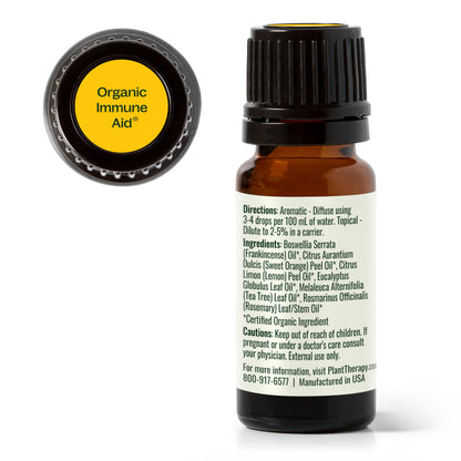 Plant Therapy Organic Immune Aid Essential Oil Blend 10 mL – 100% Pure & Undiluted