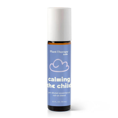 Plant Therapy KidSafe Calming the Child Essential Oil Blend 10 mL Roll-On – Tangerine, Lavender & Roman Chamomile