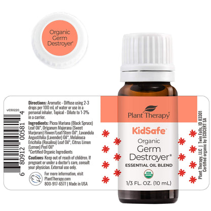 Plant Therapy KidSafe Destroyer Essential Oil Blend 10 mL | 100% Pure