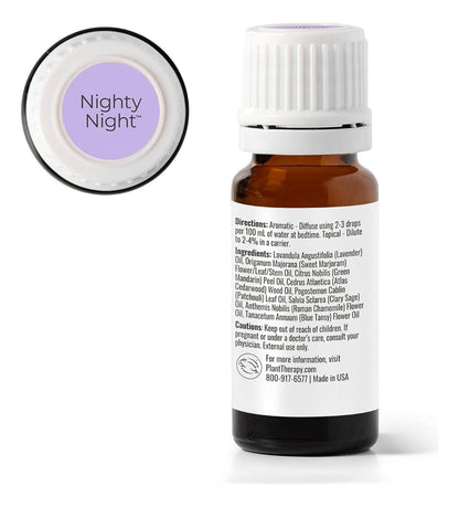Plant Therapy KidSafe Nighty Night Essential Oil Blend for Sleep 10 mL – Therapeutic Grade