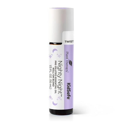 Plant Therapy KidSafe Nighty Night Essential Oil Blend for Sleep 10 mL Roll-On | 100% Pure, Therapeutic Grade