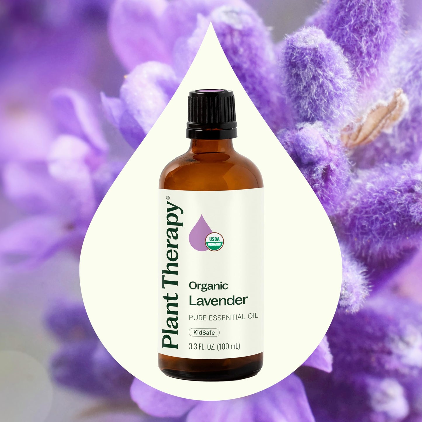 Plant Therapy Lavender Essential Oil – 100 mL (Undiluted), 100% Pure & USDA Organic