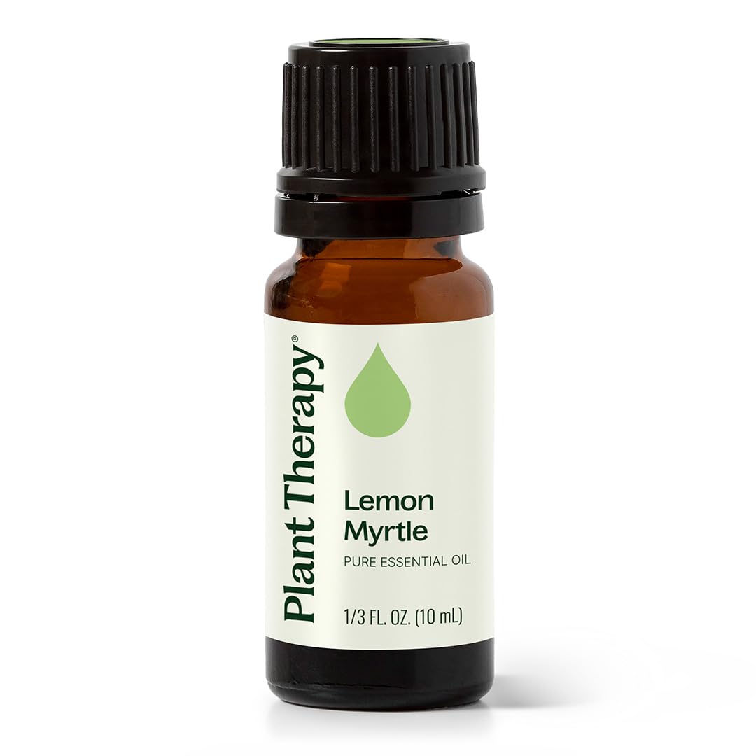 Plant Therapy Lemon Myrtle Essential Oil 10 mL (1/3 oz) – 100% Pure, Undiluted, Therapeutic Grade