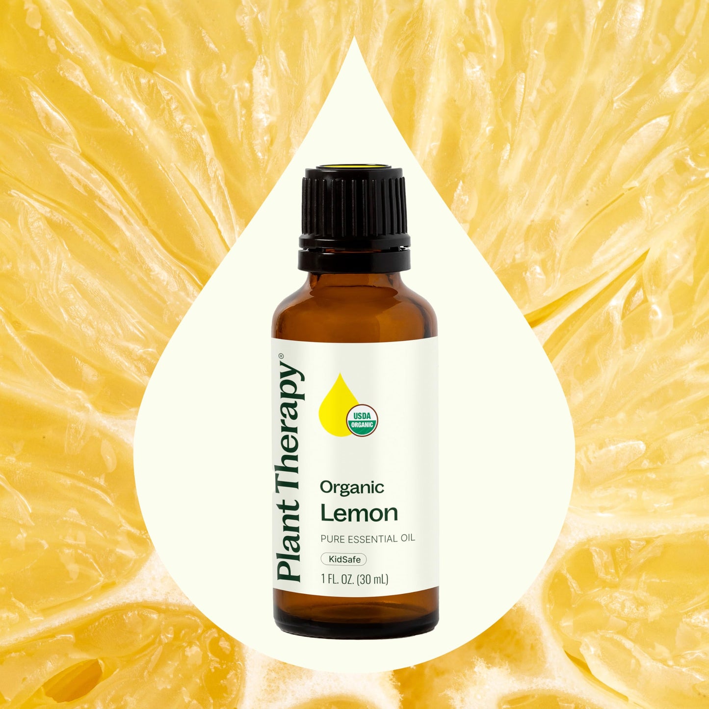 Plant Therapy Lemon Essential Oil – 100% Pure, USDA Organic, 30 mL