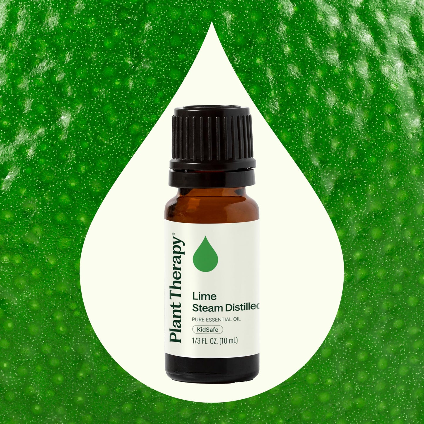 Plant Therapy Lime Steam Distilled Essential Oil 10 mL – 100% Pure, Therapeutic Grade