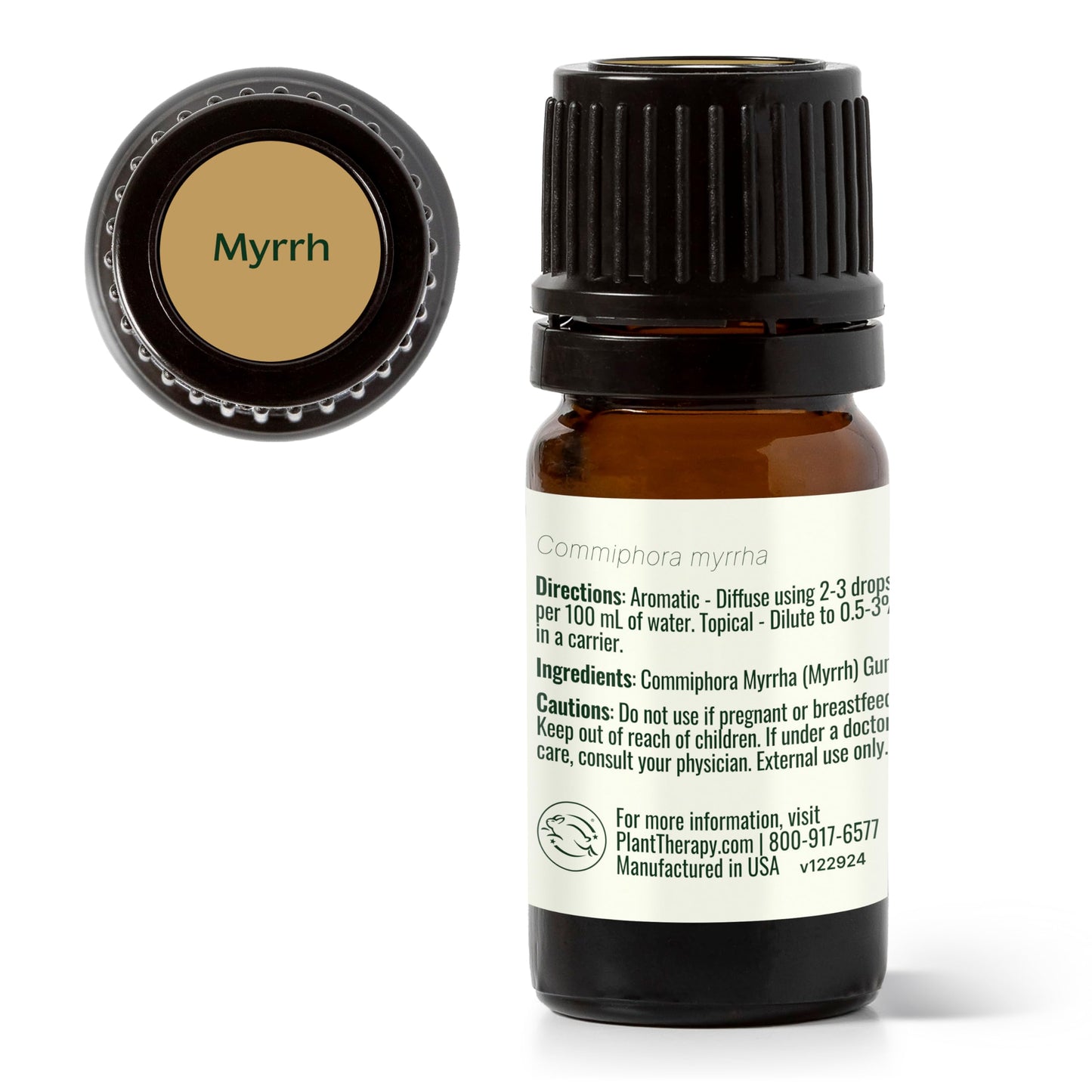 Plant Therapy Myrrh Essential Oil 5 mL – 100% Pure, Therapeutic Grade